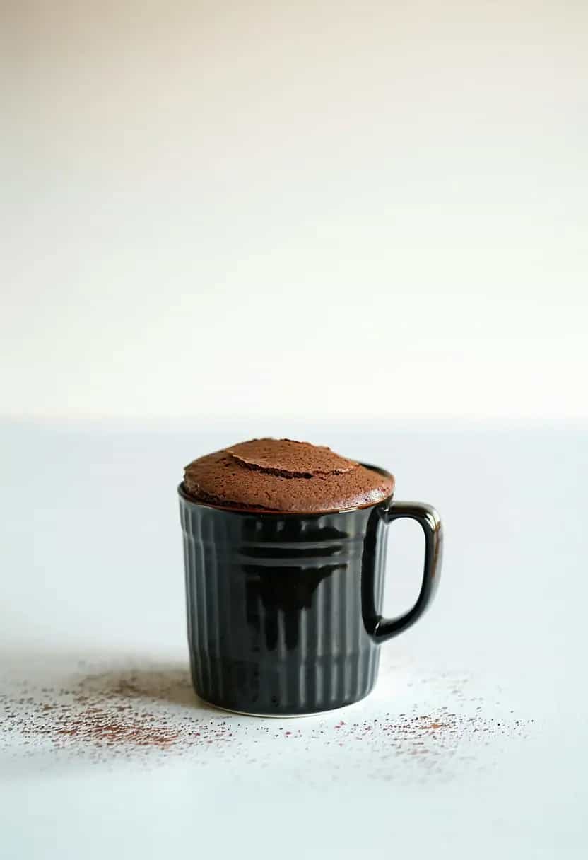 Bolo de Caneca de Chocolate no Microondas