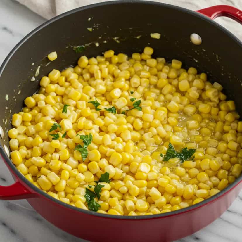 Foto deliciosa de Milho Cremoso Refogado pronta para servir - Outras Receitas