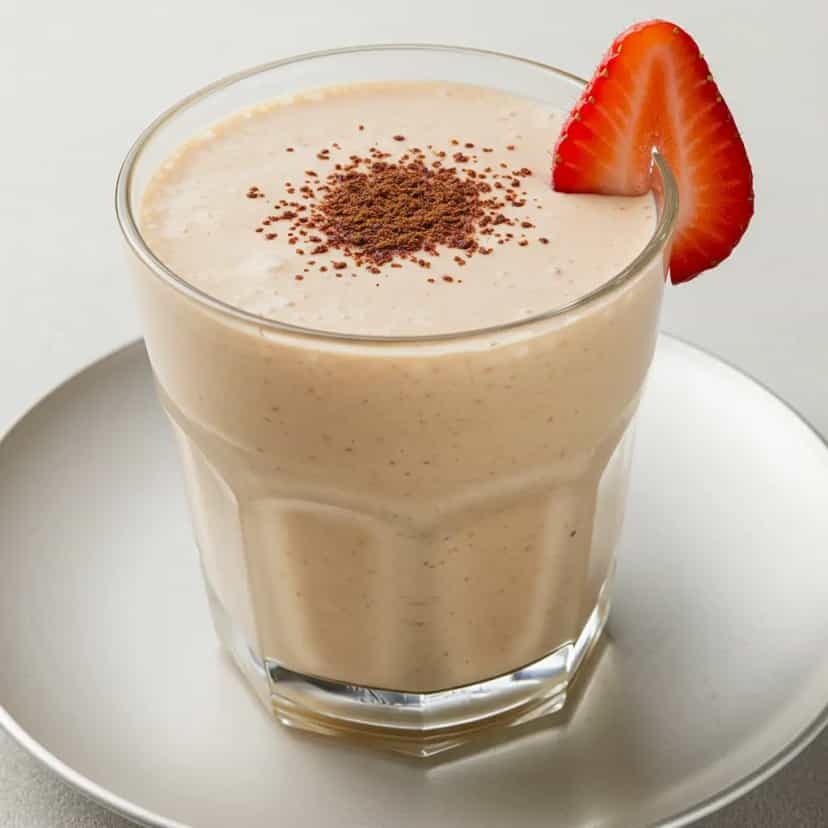 Foto deliciosa de Milk-shake Cremoso de Ovomaltine pronta para servir - Milkshakes