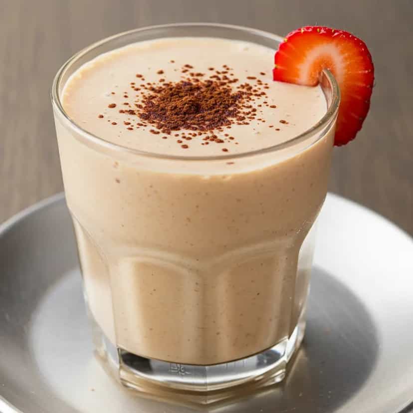 Foto deliciosa de Milk-shake de Ovomaltine pronta para servir - Milkshakes