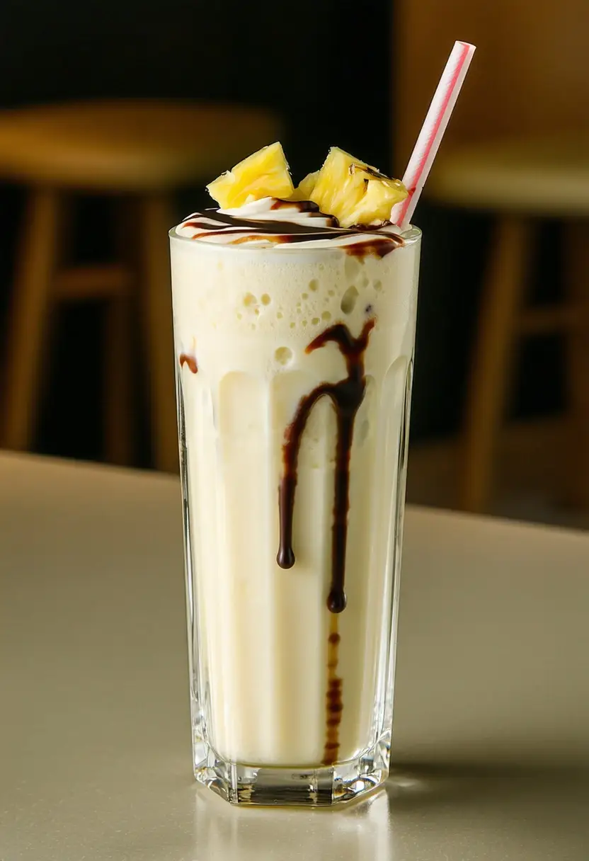 Milkshake de Abacaxi com Cream Cheese