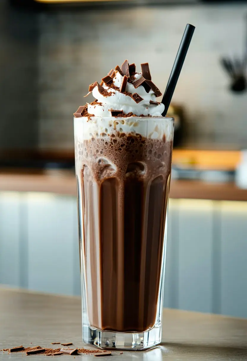 Milkshake de Iogurte Grego com Chocolate