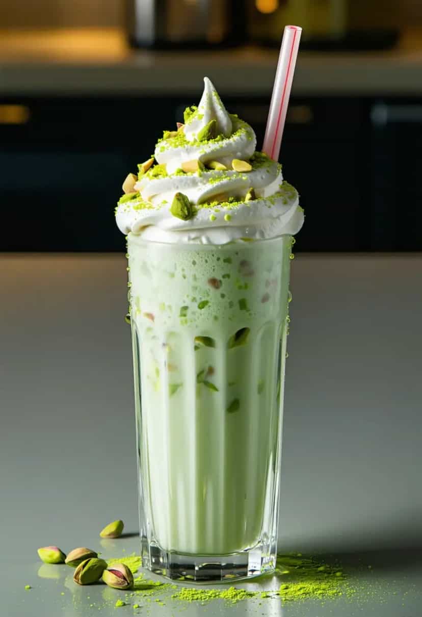 Foto deliciosa de Milkshake de Pistache Cremoso pronta para servir - Milkshakes