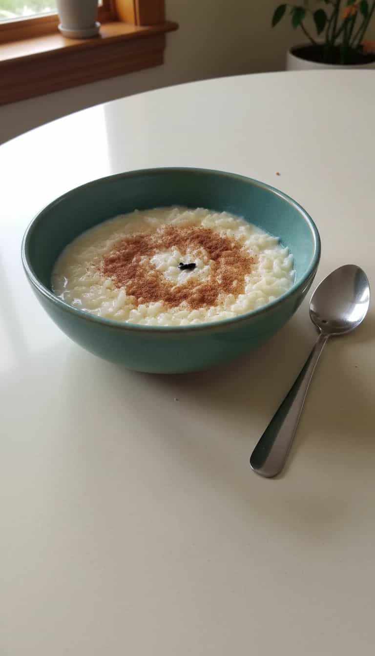 Foto deliciosa de Mingau Cremoso de Arroz com Coco pronta para servir - Outras Receitas