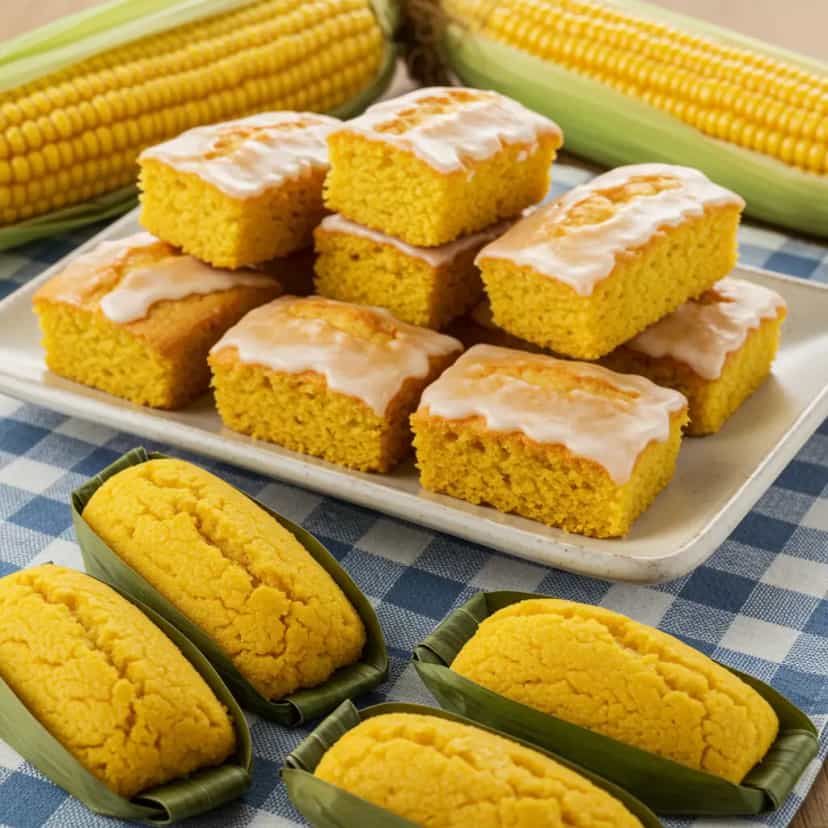 Foto deliciosa de Mini Bolos de Milho com Tangerina pronta para servir - Bolos & Cupcakes