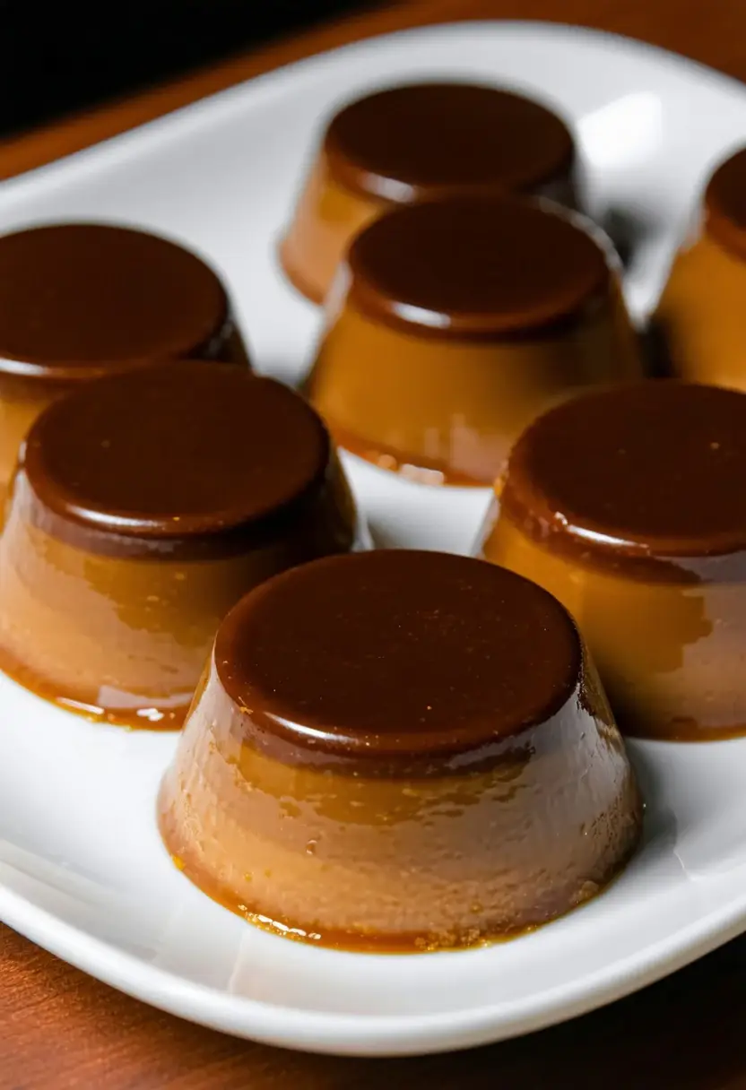 Foto deliciosa de Mini Pudim de Chocolate pronta para servir - Pudins & Cremes
