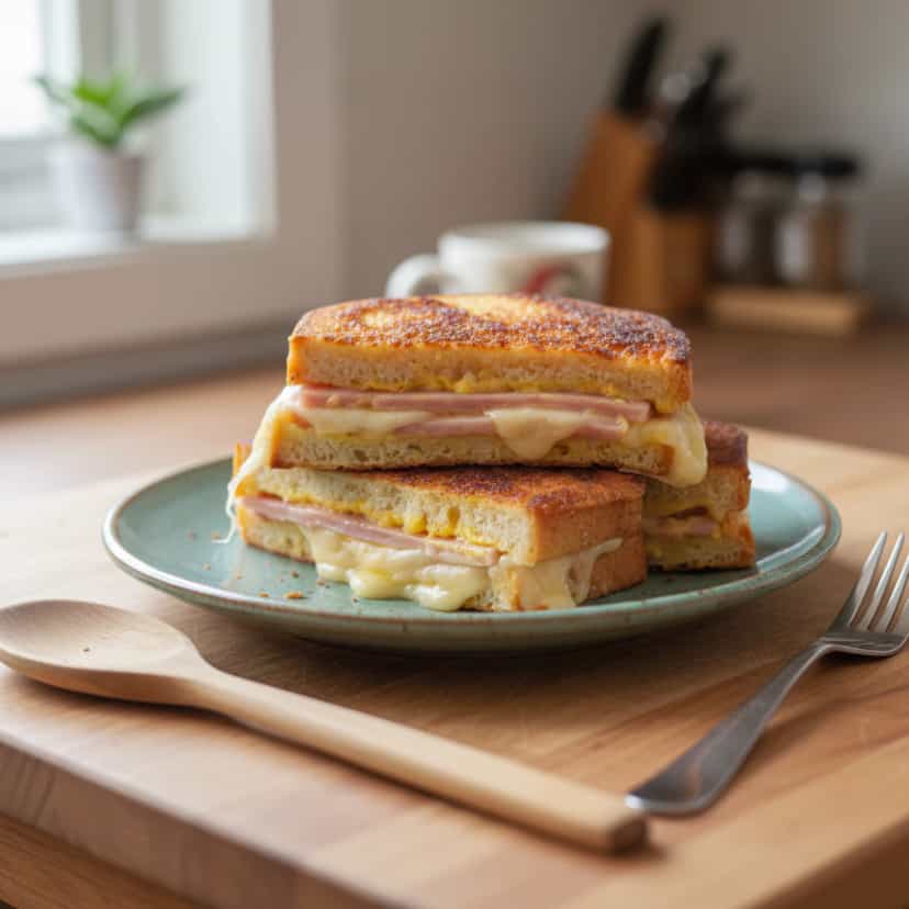 Foto deliciosa de Misto-quente Clássico pronta para servir - Lanches de Padaria