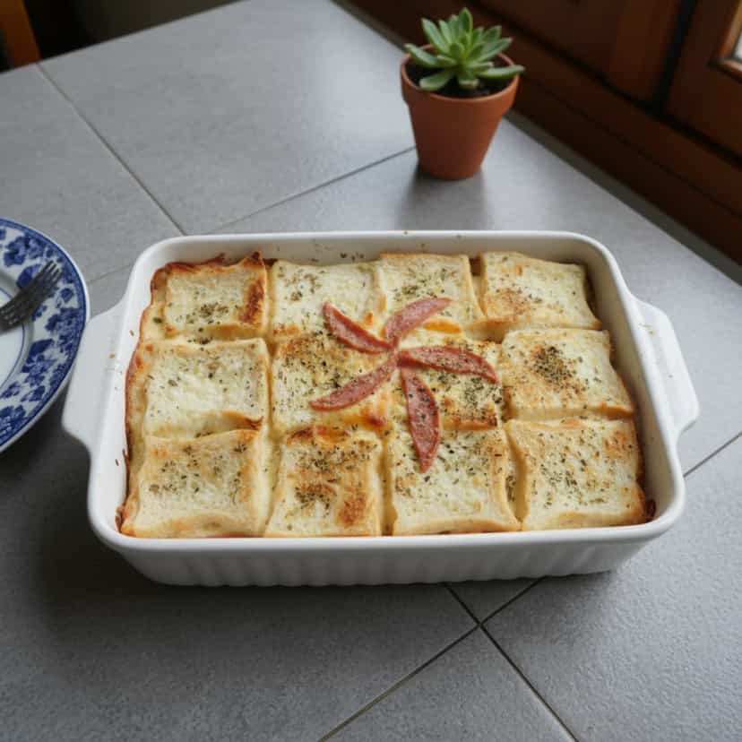 Foto deliciosa de Misto Quente de Forno pronta para servir - Lanches de Padaria