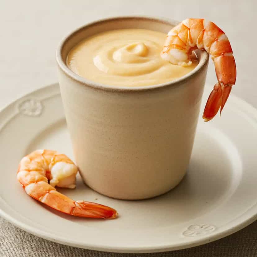 Foto deliciosa de Mocotó Cremoso de Camarão pronta para servir - Peixes & Frutos do Mar