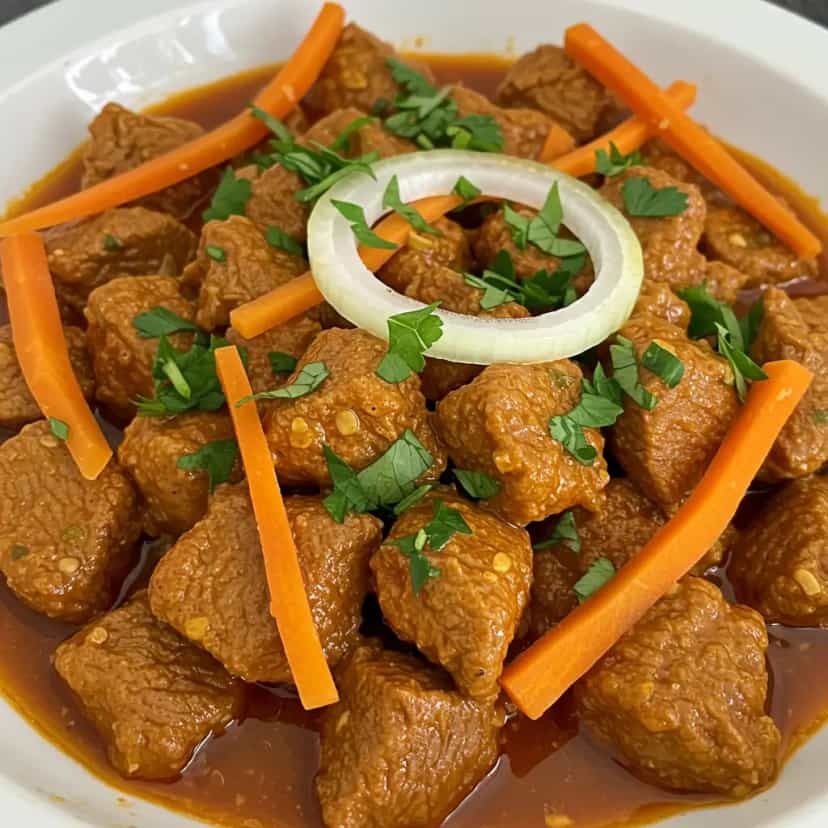 Foto deliciosa de Moela ao molho de tomates pronta para servir - Carnes & Frango