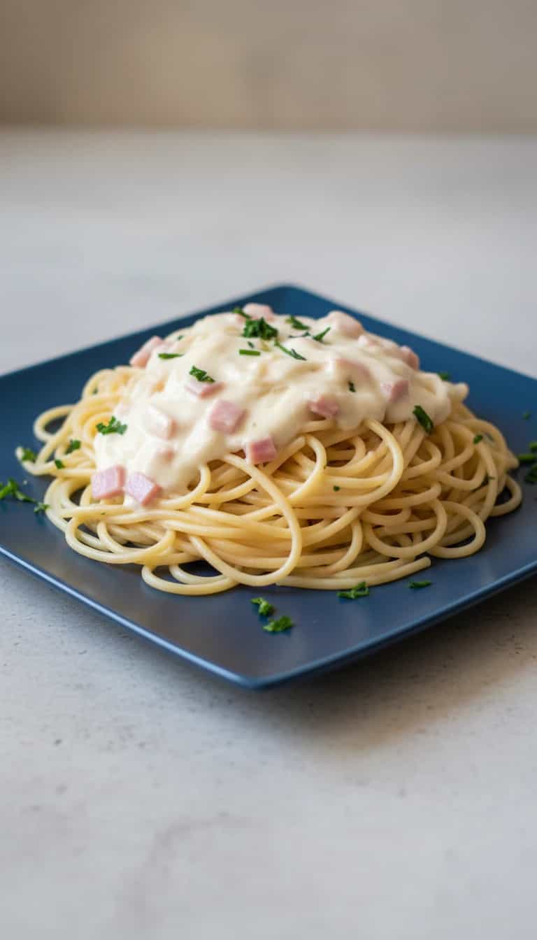 Foto deliciosa de Molho Branco com Presunto pronta para servir - Outras Receitas