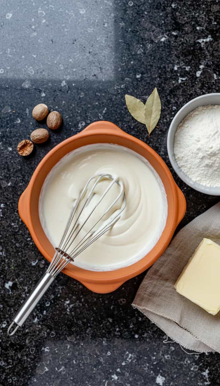 Foto deliciosa de Molho Branco Cremoso pronta para servir - Massas & Macarrão
