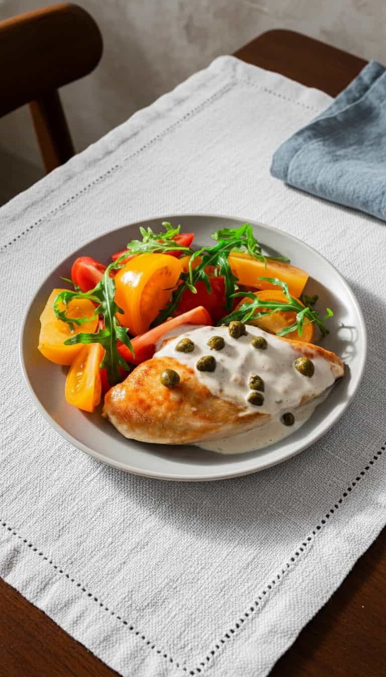 Foto deliciosa de Molho Branco de Alcaparras pronta para servir - Outras Receitas