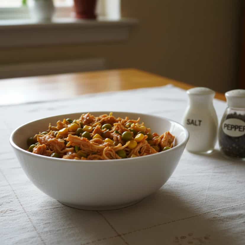 Foto deliciosa de Molho Cremoso de Frango com Legumes pronta para servir - Carnes & Frango