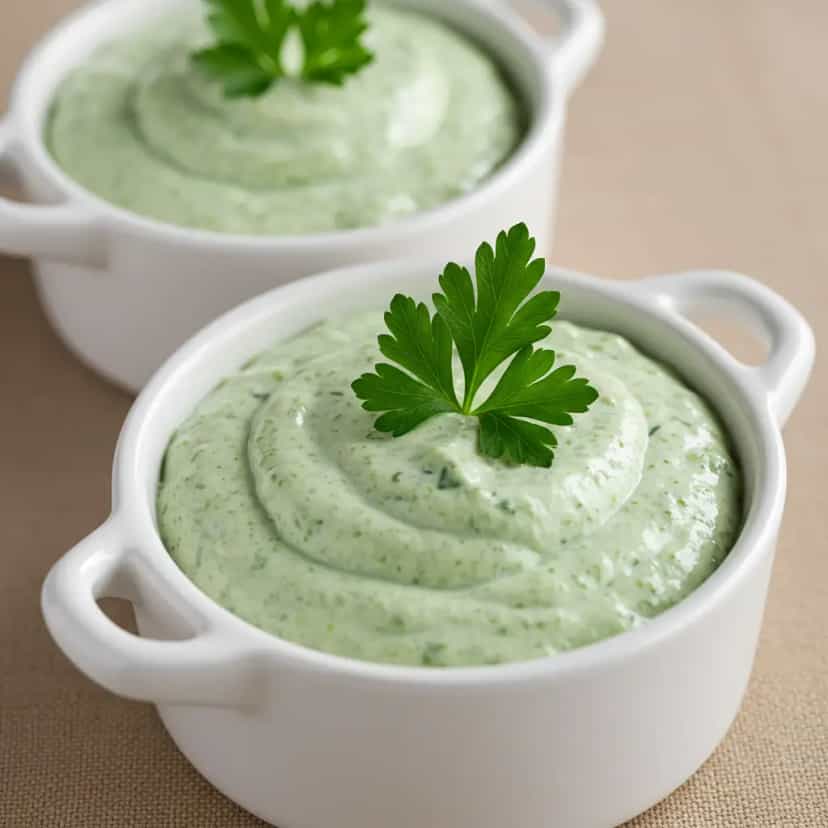 Foto deliciosa de Molho maionese verde pronta para servir - Pastas & Patês