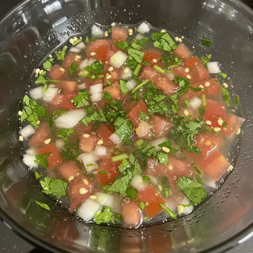 Foto deliciosa de Molho Vinagrete para Churrasco pronta para servir - Outras Receitas