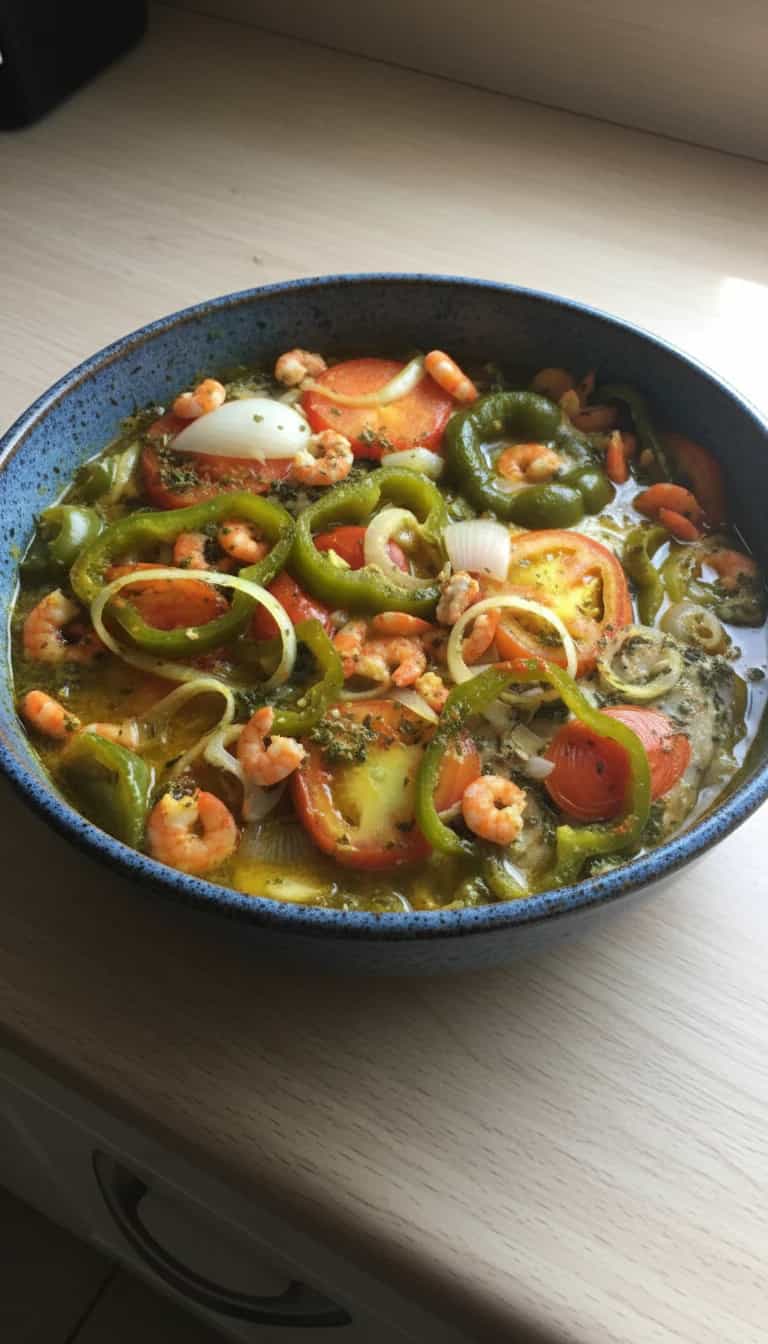 Foto deliciosa de Moqueca Capixaba de Badejo com Camarão pronta para servir - Peixes & Frutos do Mar