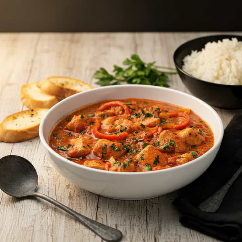 Foto deliciosa de Moqueca Capixaba de Cação pronta para servir - Peixes & Frutos do Mar