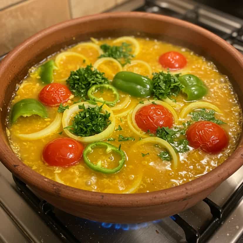 Foto deliciosa de Moqueca Capixaba de Peixe Vermelho pronta para servir - Peixes & Frutos do Mar