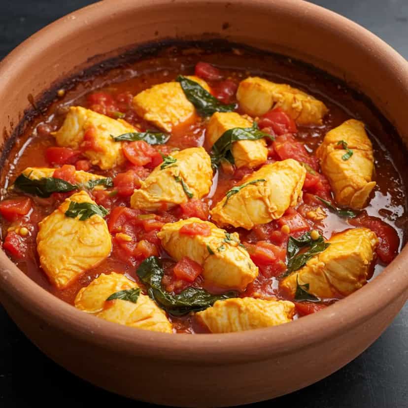 Foto deliciosa de Moqueca Capixaba Tradicional pronta para servir - Peixes & Frutos do Mar