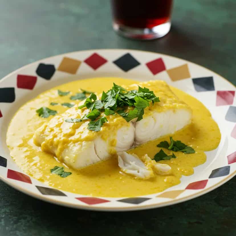 Foto deliciosa de Moqueca Caprichada de Corvina pronta para servir - Peixes & Frutos do Mar