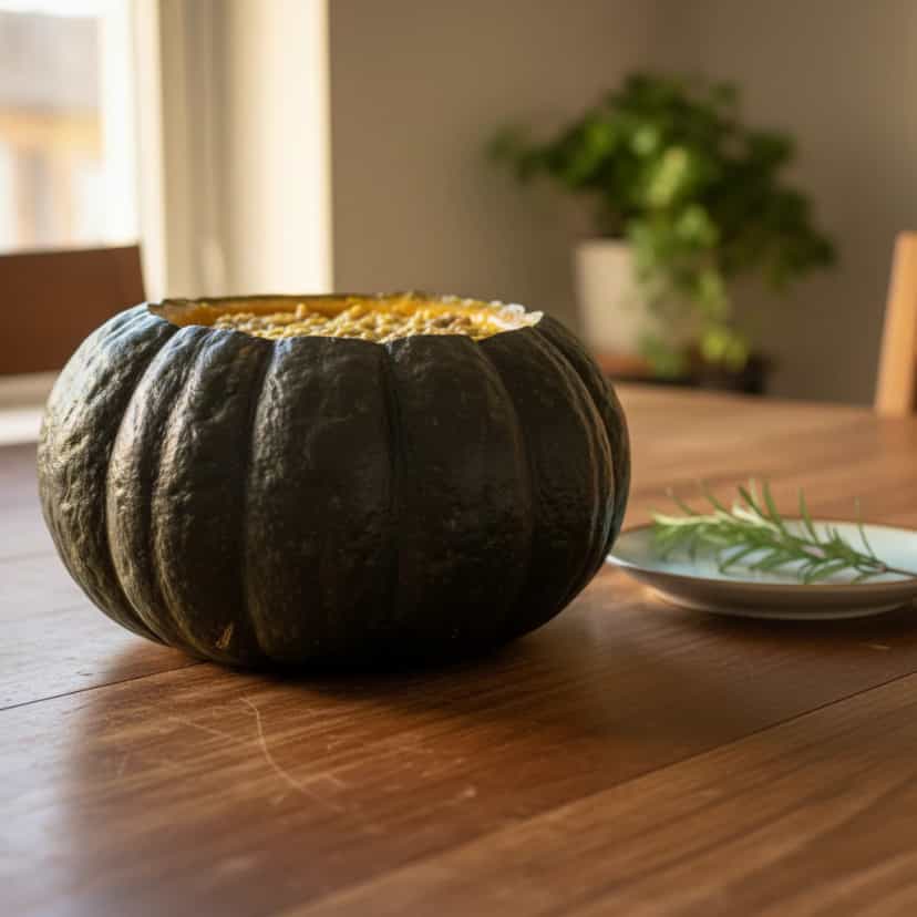 Foto deliciosa de Moranga Recheada Nordestina pronta para servir - Pratos Brasileiros Icônicos