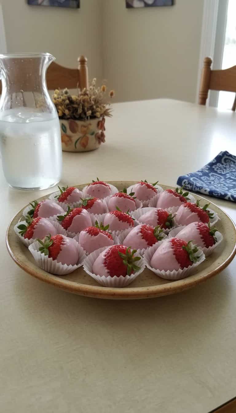 Foto deliciosa de Morangos Banhados em Fondant pronta para servir - Outras Receitas