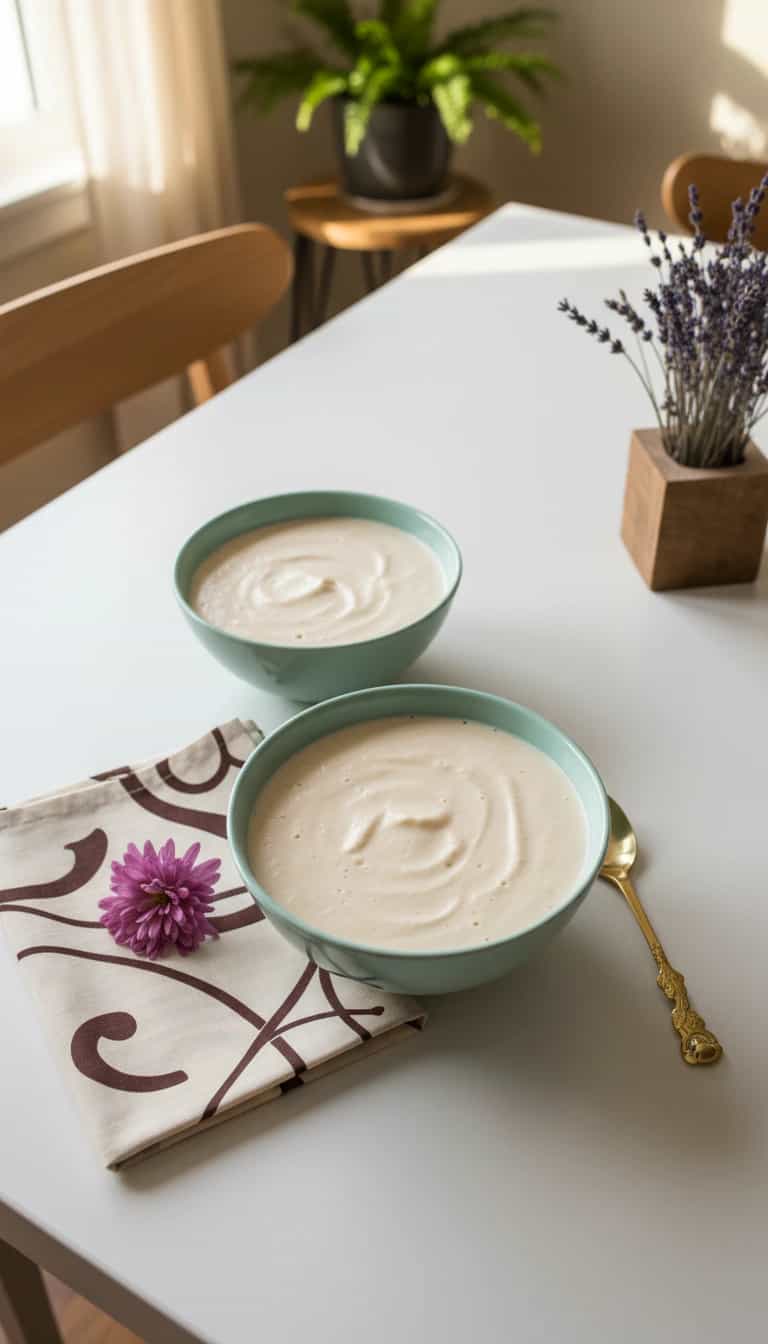 Foto deliciosa de Mousse Cremoso de Cupuaçu pronta para servir - Pudins & Cremes