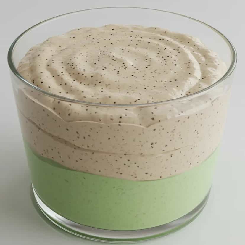 Foto deliciosa de Mousse de Abacate com Maracujá pronta para servir - Pudins & Cremes