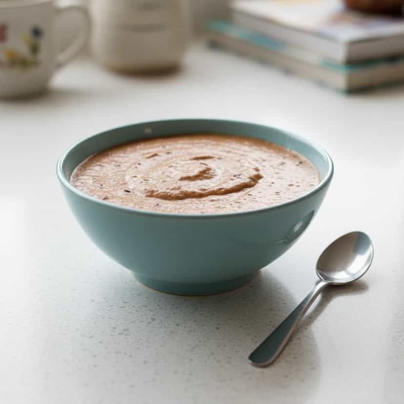 Foto deliciosa de Mousse de Ameixa Preta Cremoso pronta para servir - Pudins & Cremes