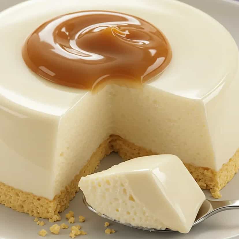 Foto deliciosa de Mousse de Baunilha com Morangos pronta para servir - Pudins & Cremes