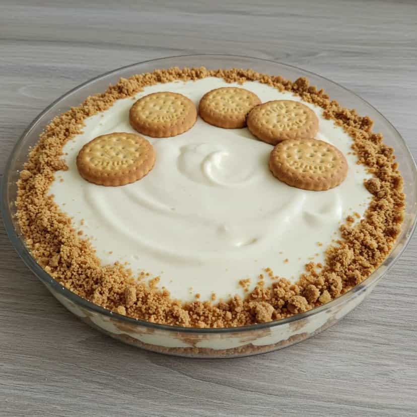 Foto deliciosa de Mousse de Bolacha Maria pronta para servir - Pudins & Cremes