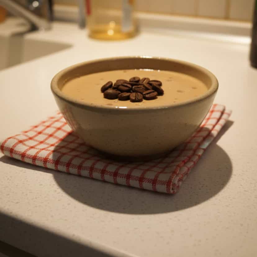Foto deliciosa de Mousse de Café Cremosa pronta para servir - Pudins & Cremes