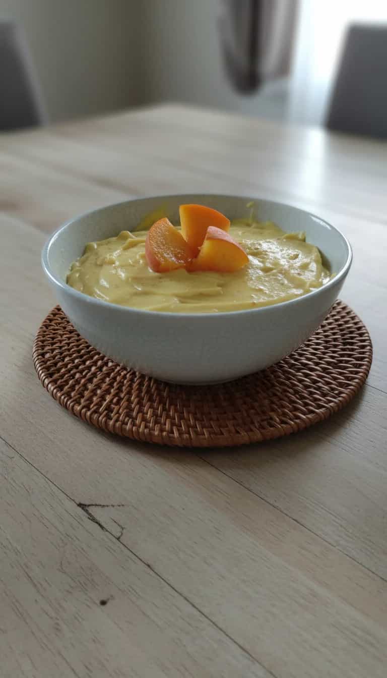 Foto deliciosa de Mousse de Caqui pronta para servir - Pudins & Cremes