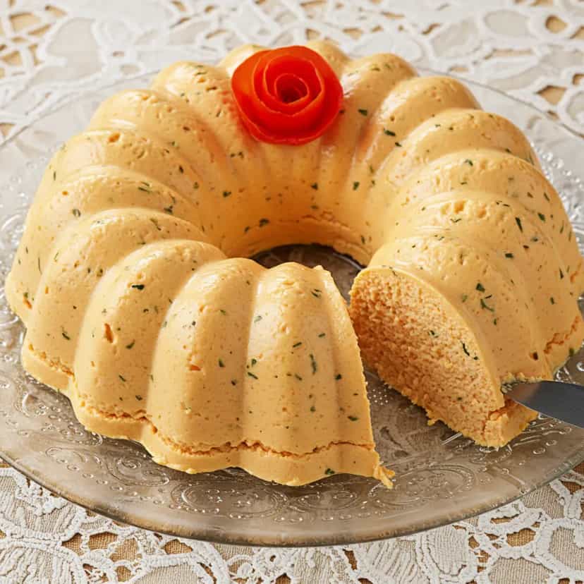 Foto deliciosa de Mousse de Cenoura Cremosa pronta para servir - Pudins & Cremes