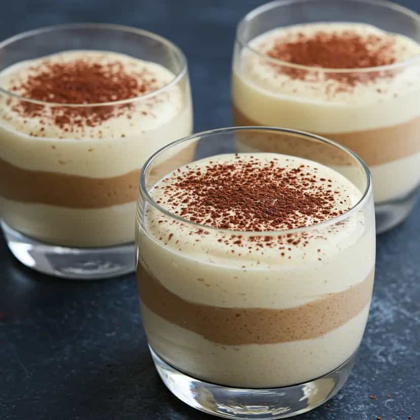 Foto deliciosa de Mousse de Chocolate com Wafer pronta para servir - Pudins & Cremes
