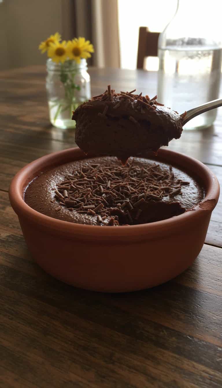Foto deliciosa de Mousse de Chocolate Cremosa pronta para servir - Pudins & Cremes