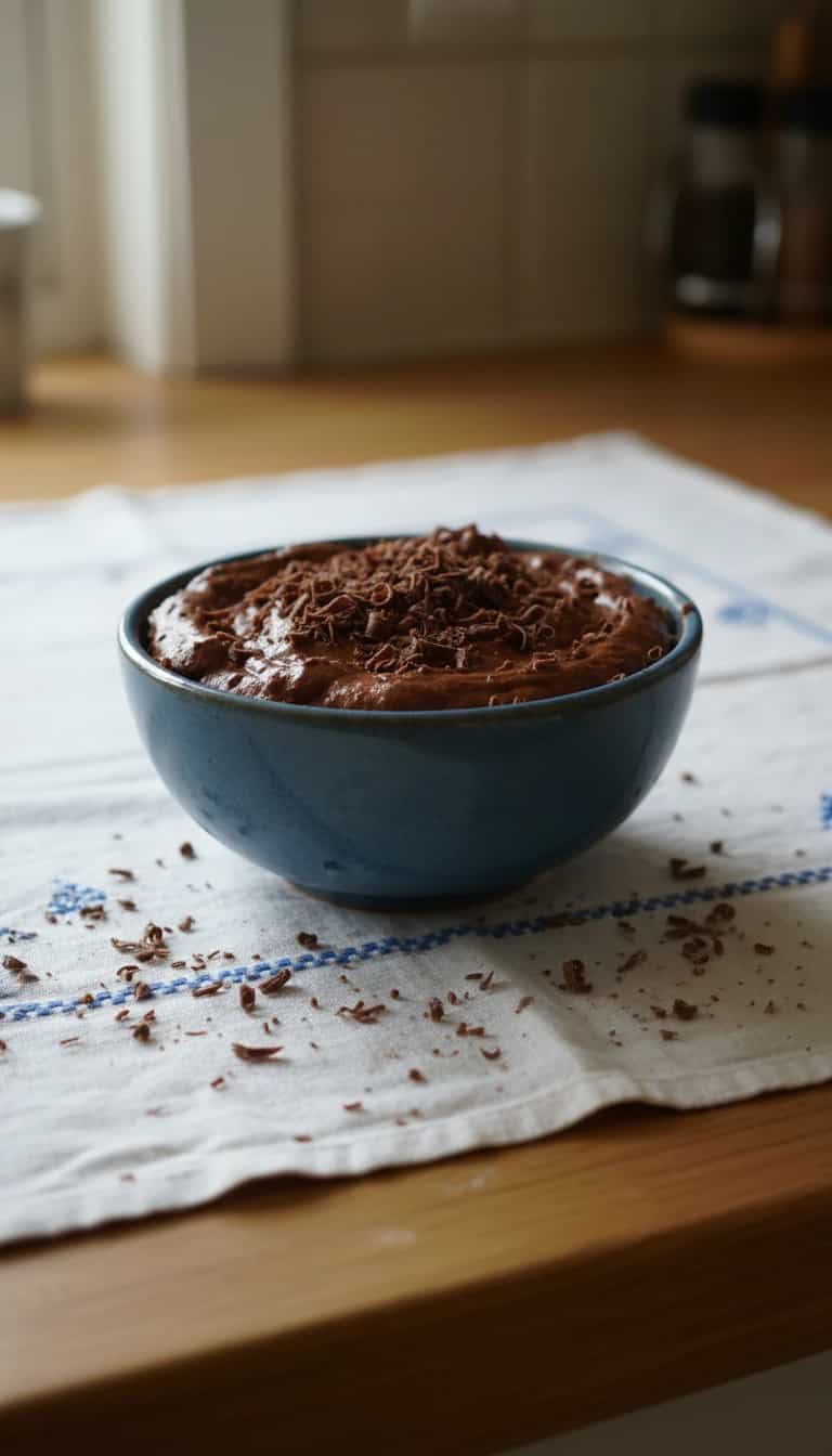 Foto deliciosa de Mousse de Chocolate Cremosa pronta para servir - Pudins & Cremes