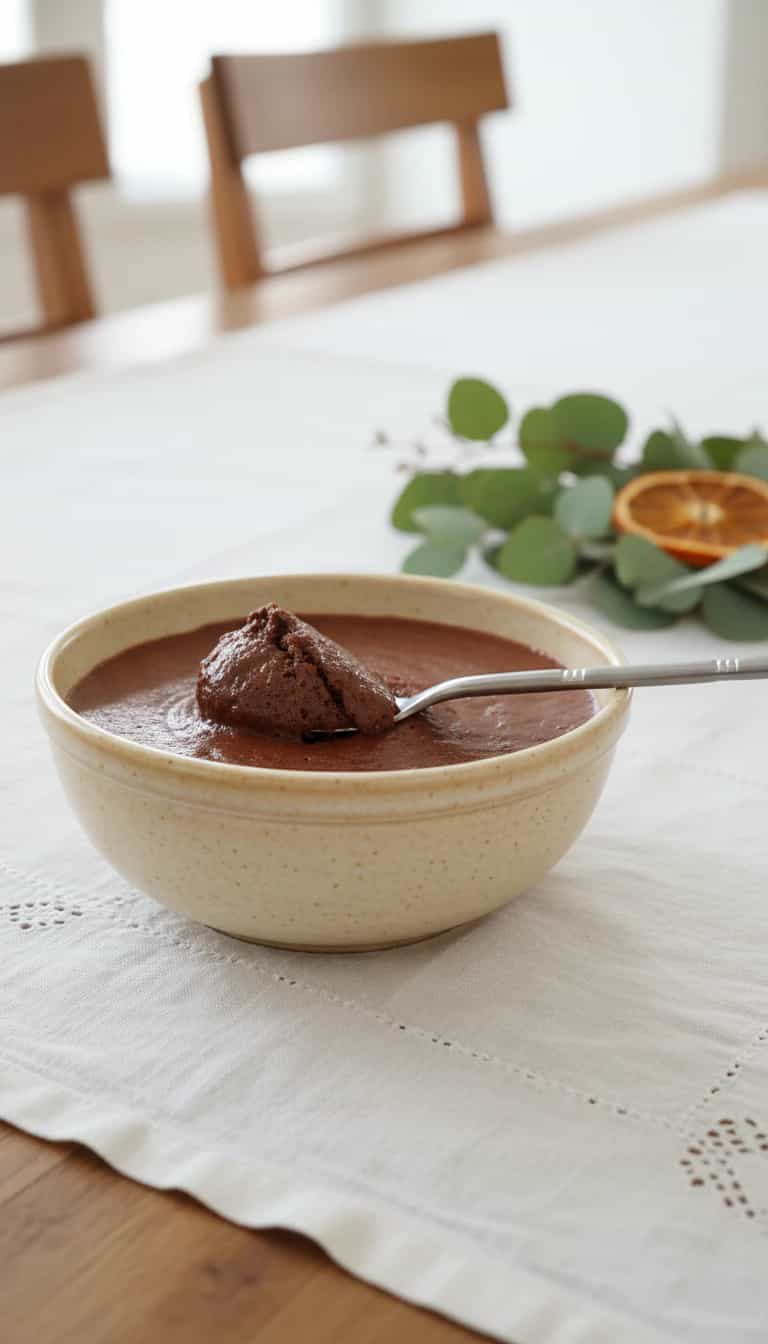 Foto deliciosa de Mousse de Chocolate Cremoso pronta para servir - Pudins & Cremes