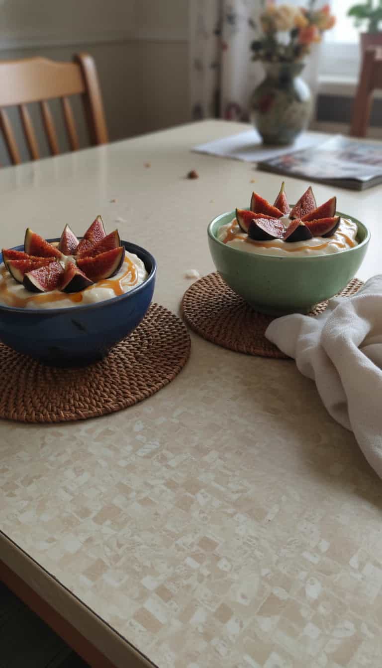 Foto deliciosa de Mousse de Figo Cremoso pronta para servir - Pudins & Cremes