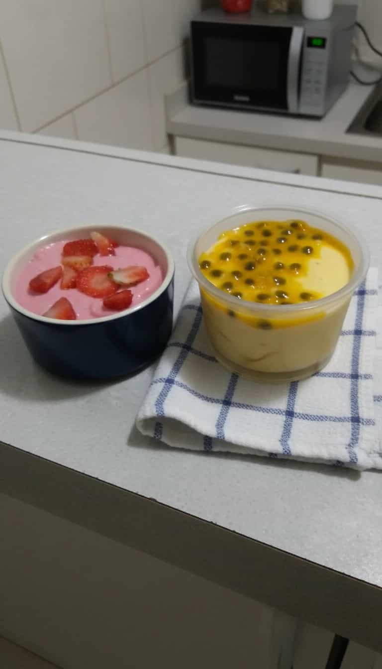 Foto deliciosa de Mousse de Frutas Variadas pronta para servir - Pudins & Cremes