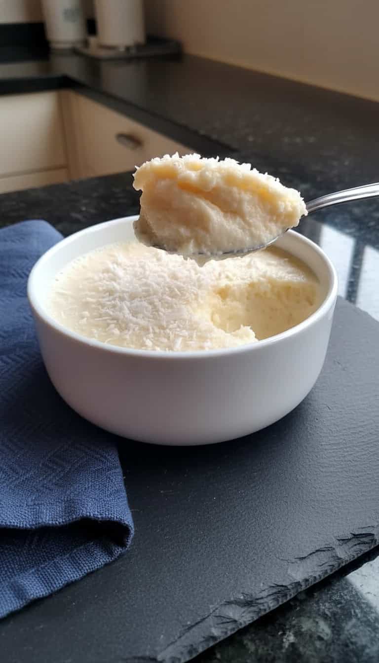 Foto deliciosa de Mousse de Leite em Pó pronta para servir - Pudins & Cremes