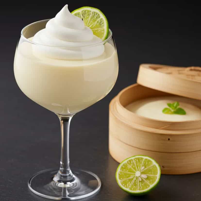 Foto deliciosa de Mousse de limão pronta para servir - Doces Gelados & Sorvetes