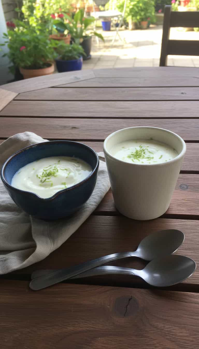 Foto deliciosa de Mousse de Limão Cremoso pronta para servir - Pudins & Cremes