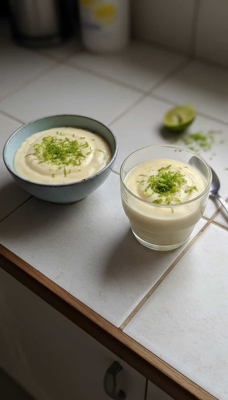 Foto deliciosa de Mousse de Limão Cremoso (sem fogo) pronta para servir - Sem Assar