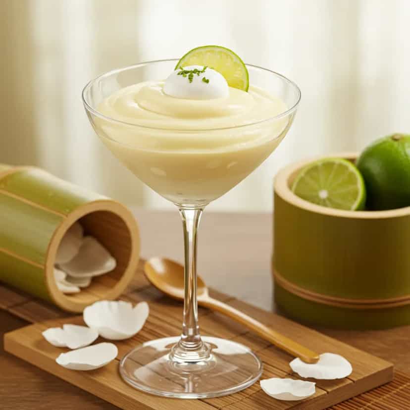 Foto deliciosa de Mousse de Limão Refrescante pronta para servir - Pudins & Cremes