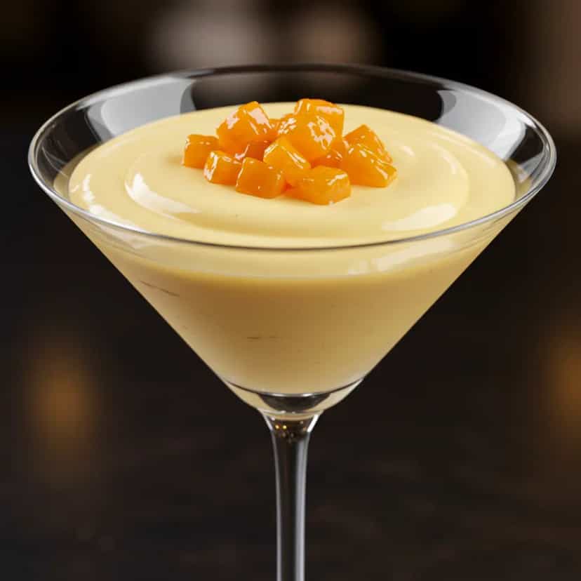 Foto deliciosa de Mousse de Manga Deliciosa pronta para servir - Pudins & Cremes