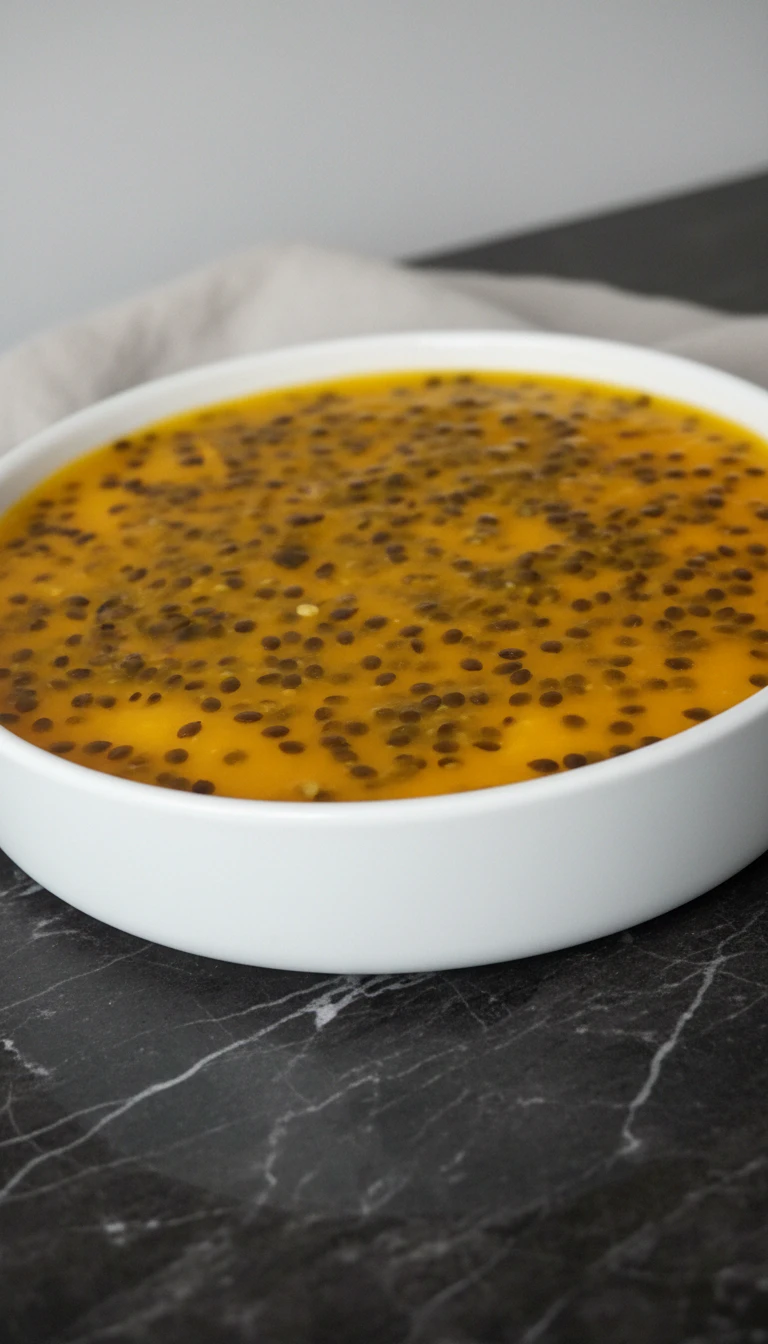 Foto deliciosa de Mousse de Maracujá com Brigadeiro pronta para servir - Pudins & Cremes