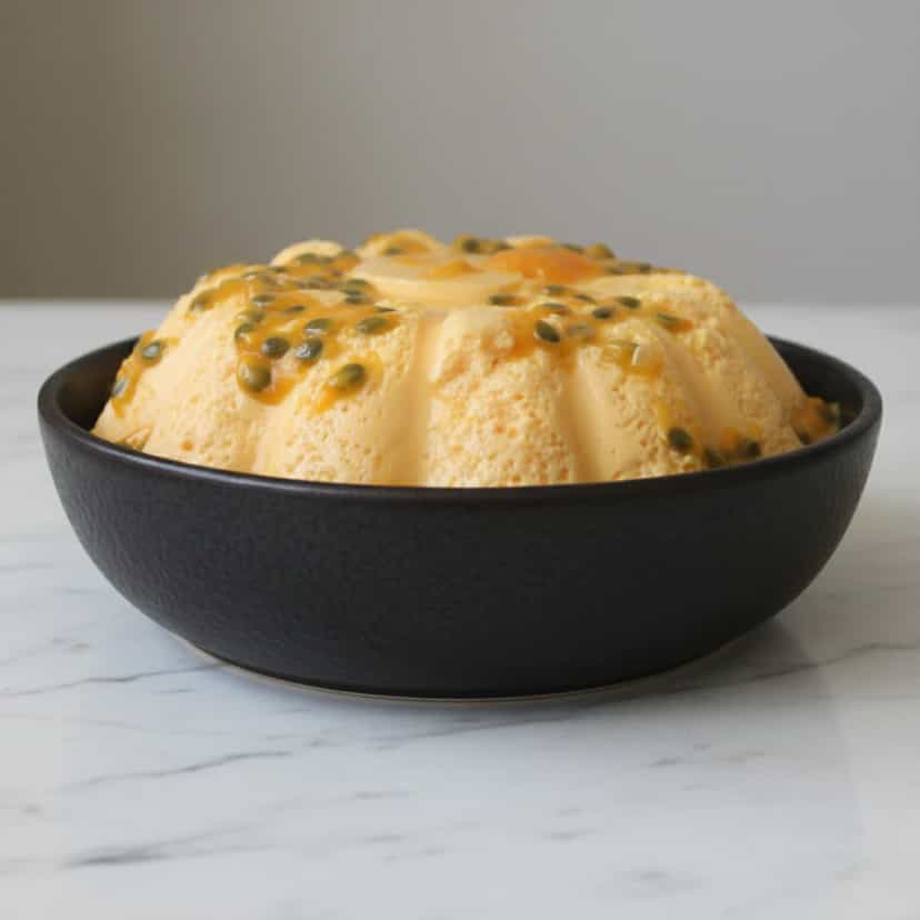 Foto deliciosa de Mousse de Maracujá Cremosa pronta para servir - Pudins & Cremes