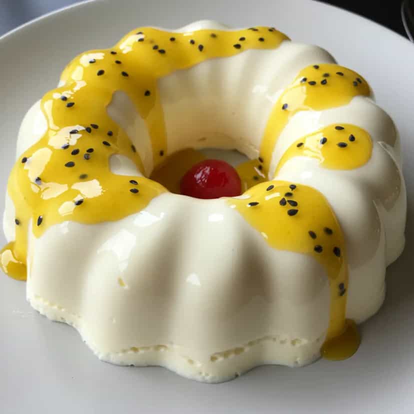 Foto deliciosa de Mousse de Maracujá Cremosa pronta para servir - Pudins & Cremes